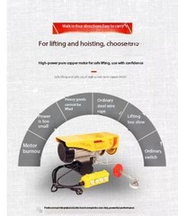 Electric Hoist for Home Use 220V Compact Integrated Hoist with Traveling Trolley