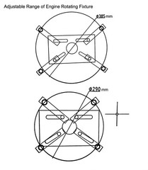 Folding Engine Stand 2000 lbs Capacity 360° Rotating Mounting Head