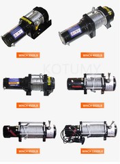 3500 Lbs/4000 Lbs/4500 Lbs Vehicle-Mounted Mini Crane Electric Winch 12V/24V