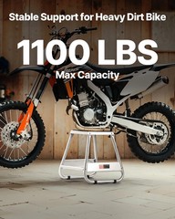 Dirt Bike Stand, 1100 lbs Load Capacity Dirtbike Pit Stand, Universal Non-Slip O