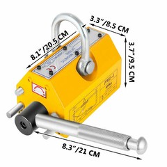 Magnetic Lifter Heavy Duty Crane Hoist Lifting Magnet 880lb/400 KG Steel