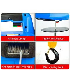 3in1 Electric Hoist Household Small Lifting Air Conditioner Crane Electric Winch