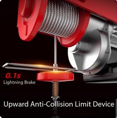 Mini Electric Hoist 220V for Home Renovation Lifting Compact Winch Hoist