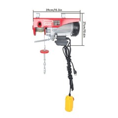 1320lbs Electric Hoist & Wireless Remote Control, 40ft/20ft Lifting Height 110V