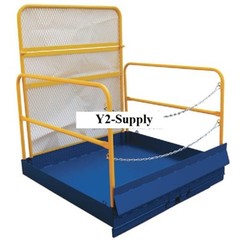 NEW! Forklift Loading Platform Attachment, Rails & Rear Screen!!