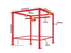 Electric Hoist for Home Use 220V Compact Integrated Hoist with Traveling Trolley