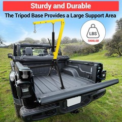 Hydraulic Pickup Truck Crane ,360°Swivel, Hitch Mounted Crane ,1000 Lbs Capacity