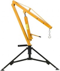 1000 LBS Hydraulic Pickup Truck Crane 360° Swivel Hitch Mounted Hoist Adjustable