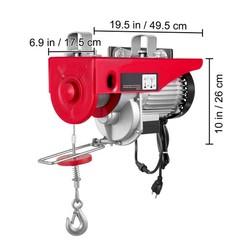 2200lb Wireless Industrial Hoist 40ft Remote