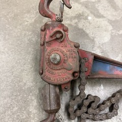 Coffing Company Ratchet Lever Chain Hoist 1 Chain 3/4 TON 2 Chains 1 1/2 TON