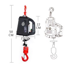 Portable Electric Hoist Home Portable Crane Hand Winch Block Wire Rope Hoist