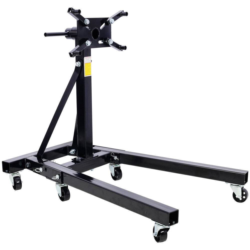 2000LBS Folding Engine Stand Capacity Motor Hoist 360 Degree Adjustable Mounting