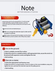 Electric Winch: 220V Small-sized Wire Rope Suspended Dual-purpose Hoist