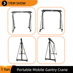 Portable Gantry Crane Mobile Lifting Frame Capacity 1000Kg for Material Handling