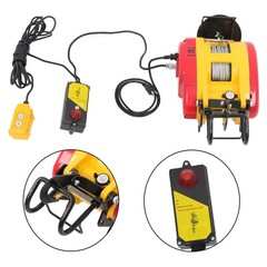 1100lbs 500kg 2in1 Portable Electric Hoist Winch Wire & Wireless Remote Control