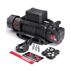 12000 lbs Winch with Synthetic Rope and 2 Wireless Remotes -Panther Series 3S