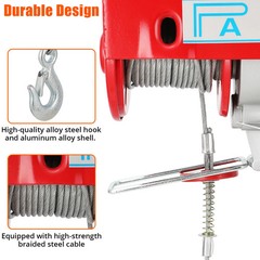 Electric Hoist2200lbs1600 Watts110 Voltselectricwire RopeWinch WithRemoteControl