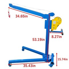 Foldable Small Hoist Crane Mini Crane Compact Lifting Elevator Light Goods