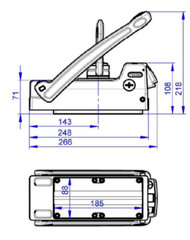 Maglogix 1,000 Pounds Pipe Lifting Magnet w/Swivel Hook
