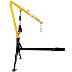 Hitch Mounted Hydraulic Swivel Truck Crane 1000lb Capacity 3 Boom Positions