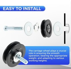 90040 Carriage Wheel Kit For TranzSporter TP250 TP400 LH200 LH2000 Ladder Hoist