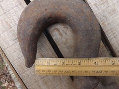 Vintage Swivel Hoist Crane Hook Industrial Steampunk, Rusty, Over 9 Pounds!