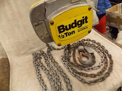 Quality USA Aluminum Alloy 8261 BUDGIT 1/2 Ton Hoist Chain fall 12 feet Lift