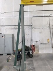 Coffing 1 Ton A-Frame 18′ long beam Electric Hoist 115/230V 1 Ph w/ lights