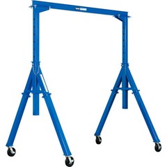 Global Industrial Adjustable Height Steel Gantry Crane 9’10″W x 7’6″-12’H 6000
