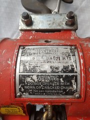 ARO 7756D 1/2 Ton Air Pneumatic Chain Hoist