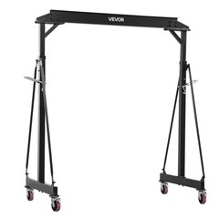 VEVOR Adjustable Gantry Crane 4400 lbs Portable Lift Hoist Frame 98.8″ to 146.1″
