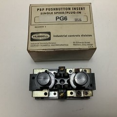 HUBBELL PG6 28318-006 PBP Pushbutton Insert Single Speed / Plug-In