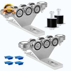 Hoist Trolley Kit 6+2 Wheel Strut Channel Roller 1-5/8 Inch Garage