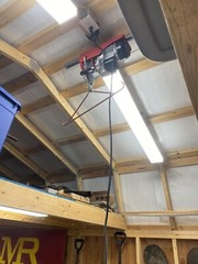 440 lb Electric Hoist Overhead Power Lift 120V Crane Lift With Remote Control