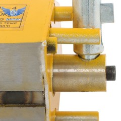 Magnetic Lifter Lifting Magnet Hoist 880lbs / 400kg 2.5 Safety Factor Yellow