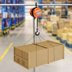 551lbs Chain Hoist Manual Puller Hoist 0.25 Ton Industrial 3M Lifting With Hook