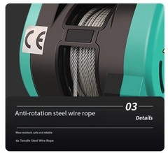 220V Double-Hole Small Diamond Electric Hoist Suspended Crane Wire Rope Crane