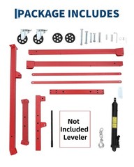 Hydraulic Engine Hoist ,1.5 Ton Portable Cherry Picker Shop Crane Hoist Lift Red