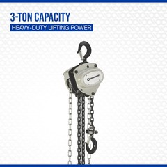 Strongway Manual Chain Hoist, 6600-Lb. Capacity, 20ft. Lift