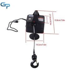 22.9 ft Winch 1100lbs With Wireless Remote Control 2in1 Portable Electric Hoist