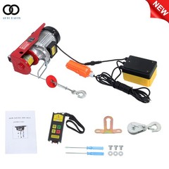 1320lbs Mini Electric Hoist 14ft Wired Remote + 328ft Wireless Remote Control