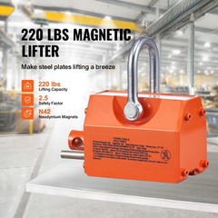VEVOR Permanent Magnetic Lifter Lifting Magnet 220 lbs/100 kg Neodymium Hoist