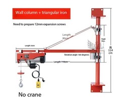 220v Electric Hoist, Household Crane, Winch, Lifting Crane, Small Lift