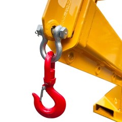 4400LB/ 2T Mobile Crane Lifting Hoist Jib Boom Forklift Telescopic Loader 63-98″
