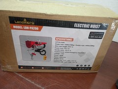 LandHero Electric Hoist Crane Winch 220 Pounds 440 lbs 158 ft Wired Remote 110V