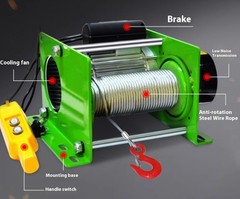 Electric Hoist Small Wireless Remote-Controlled Crane Lifting Hoist Winch