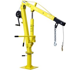 Hydraulic Pickup Truck Crane 1000 Lb Capacity Bed Hoist Jib With Hand Winch