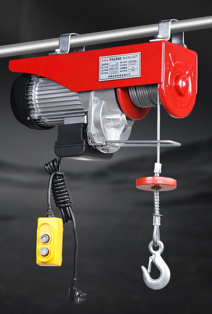 400kg600KG Small Lift Lifting Crane 220V Household Winch Winch Hoist