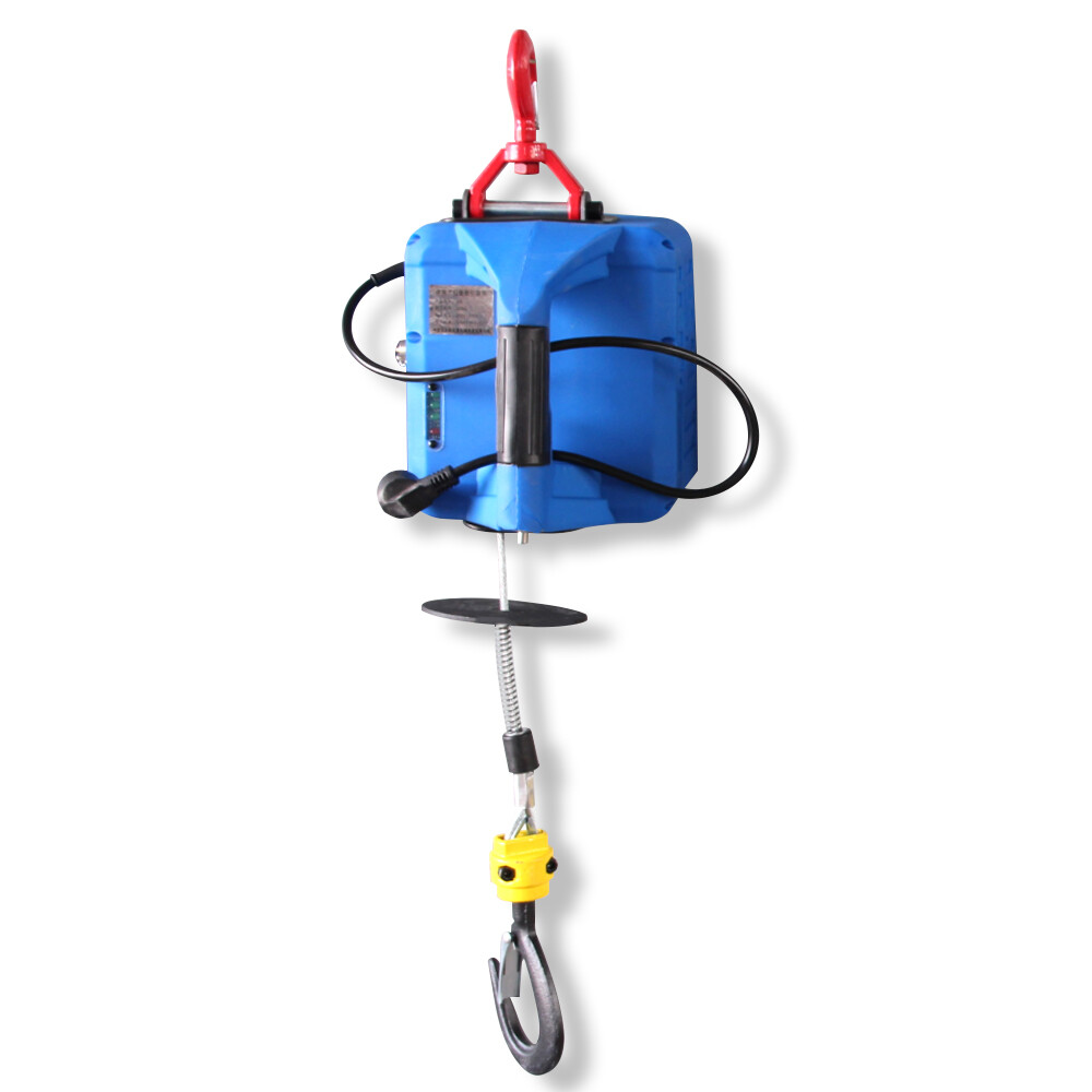 500KG/1100LBS Electric Wireless Hoist Winch Hoist Crane Lift 25ft 1500W w/Remote