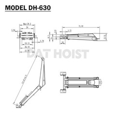 14 Ton Hydraulic Scissor Hoist Kit for 18–24′ Dump Body | DH-630 for Truck